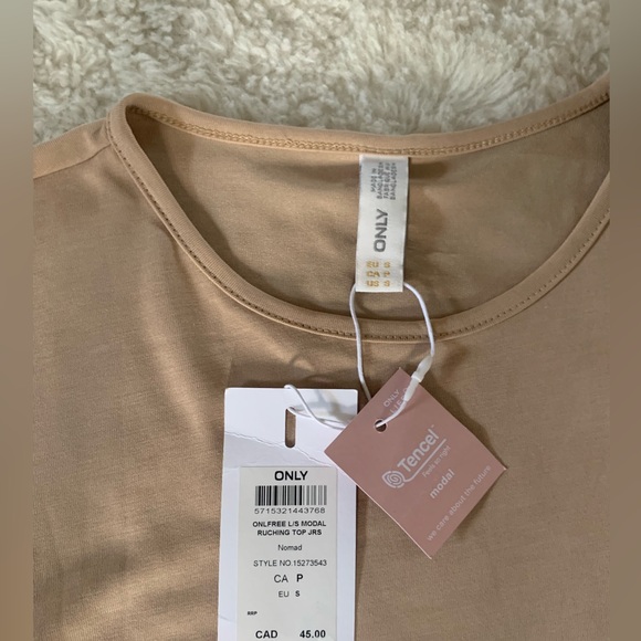 ONLY Modal Ruching Long Sleeve - Picture 4 of 6